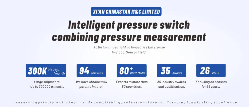 Voltage Current Output Smart Pressure Switch Combining Pressure Transducer