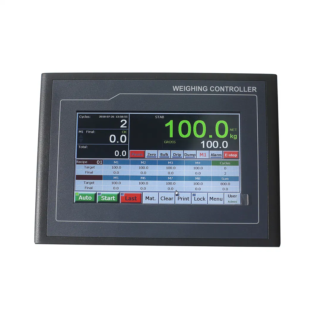 Supmeter Industrial Weighing Indicator Controller, TFT - Touch Ration Batch Weighing System Controller Bst106-M10[Eb]